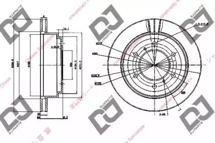 Тормозной диск DJ PARTS BD1035